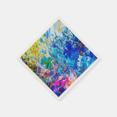 Kunst van kleurenpalet servetten (Hoek)