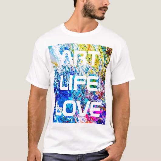 Kunst van kleurenpalet t-shirt (Voorkant)