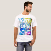 Kunst van kleurenpalet t-shirt (Voorkant volledig)