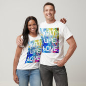 Kunst van kleurenpalet t-shirt (Unisex)