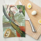 Kunst van Kolibries Paradijs Theedoek (Quarter Fold)