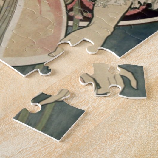 kunst van kunstenaar Alphonse Mucha Legpuzzel (Zijkant)