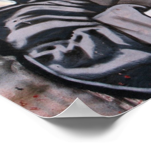 Kunst van Las Palmas Cartoon Hero Poster (Hoek)