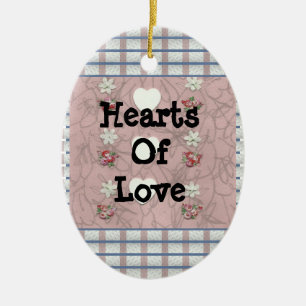 Kunst van liefde drie keramisch ornament