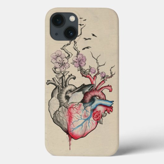 Kunst van liefde Surrealistische anatomische harte Case-Mate iPhone Case (Achterkant)
