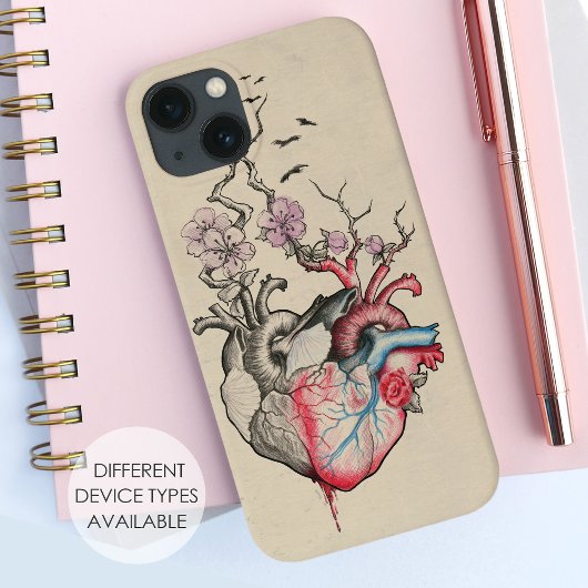 Kunst van liefde Surrealistische anatomische harte Case-Mate iPhone Case