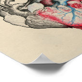 Kunst van liefde Surrealistische anatomische harte Poster (Hoek)