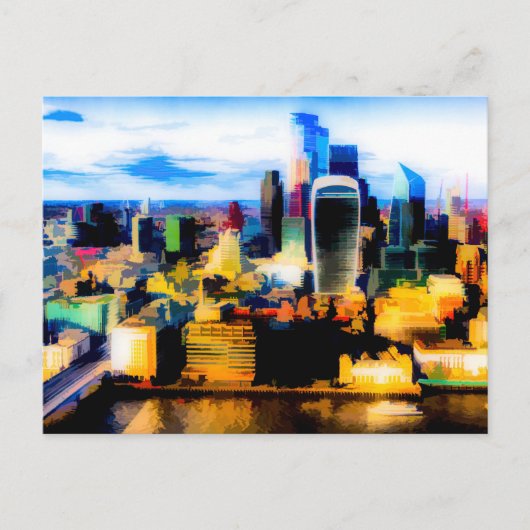 Kunst van Londen Feestdagenkaart (Voorkant)