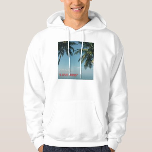 Kunst van "love wins" Hooded Sweatshirts Hoodie (Voorkant)