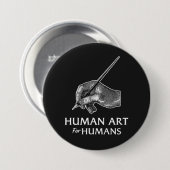 Kunst van mensen voor mensen ronde button 7,6 cm (Voorkant /achterkant)