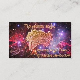 Kunst van Micheal De reis begint met Visitekaartje