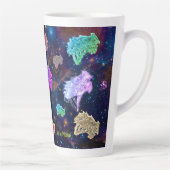 Kunst van Micheal Dragon Latte Mok (Rechts)