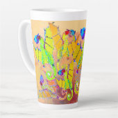 Kunst van Micheal Dragons Latte Mok (Linkerhoek)