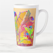 Kunst van Micheal Dragons Latte Mok (Rechts)