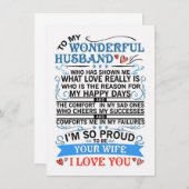 Kunst van mijn vrouw voor mijn geweldige man kaart (Voorkant / Achterkant)