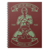 Kunst van Muay Thai Notitieboek (Voorkant)
