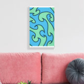 Kunst van oceaangolven canvas afdruk (Insitu (Woonkamer))