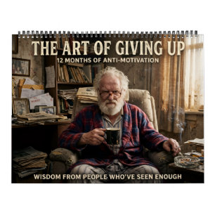 Kunst van Opgeven Grumpy Oude 2027 Kalender