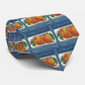 Kunst van oude fruitkistlabels, Georgia Perziken Stropdas (Opgerold)