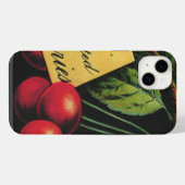 Kunst van oude fruitkistlabels, Thurber-kersen iPhone Hoesje (Achterkant horizontaal)