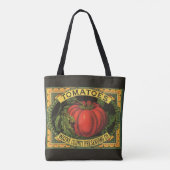 Kunst van oude fruitkistlabels, Wayne Co Tomaten Tote Bag (Achterkant)
