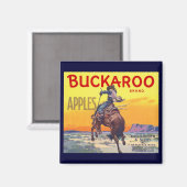 Kunst van oude fruitkratlabel, Buckaroo Appels Magneet (Voorkant / Achterkant)