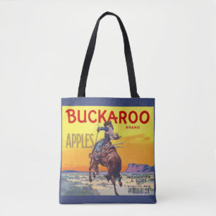 Kunst van oude fruitkratlabel, Buckaroo Appels Tote Bag