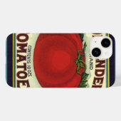 Kunst van oude fruitkratlabel, Defender Tomaten Case-Mate iPhone Case (Achterkant (horizontaal))