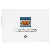 Kunst van oude fruitkratlabel, Georgia Perziken (Achterkant Horizontaal)