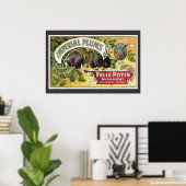 Kunst van oude fruitkratlabel, Imperial pruimen Poster (Thuiskantoor)