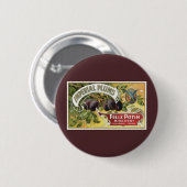 Kunst van oude fruitkratlabel, Imperial Pruimen Ronde Button 5,7 Cm (Voorkant /achterkant)