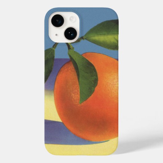 Kunst van oude fruitkratlabel, Juciful Sinaasappel Case-Mate iPhone Case (Achterkant)