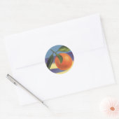 Kunst van oude fruitkratlabel, Juciful Sinaasappel Ronde Sticker (Envelop)