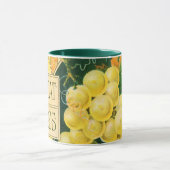 Kunst van oude fruitkratlabel, Muskaatdruiven Mok (Midden)