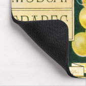 Kunst van oude fruitkratlabel, Muskaatdruiven Muismat (Hoek)