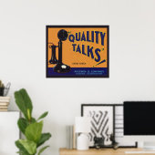 Kunst van oude fruitkratlabel, ouderwetse telefoon poster (Thuiskantoor)