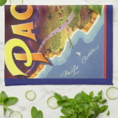 Kunst van oude fruitkratlabel, Pacoast Sinaasappel Theedoek (Gevouwen)