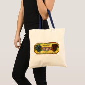 Kunst van oude fruitkratlabel, Seneca Lake-druiven Tote Bag (Voorkant (product))