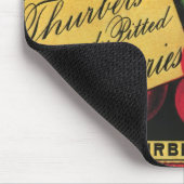 Kunst van oude fruitkratlabel, Thurber-kersen Muismat (Hoek)