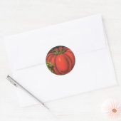 Kunst van oude fruitkratlabel, Wayne Co Tomaten Ronde Sticker (Envelop)