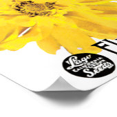 Kunst van oude zaadpakketten, gele Coreopsis-bloem Poster (Hoek)