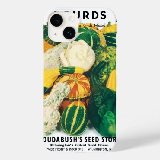 Kunst van oude zaadpakketten, gemengde pompoenen c Case-Mate iPhone case (Achterkant)