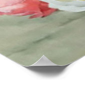 Kunst van Paul-De-Longpre, mooie Rozen en volken Poster (Hoek)