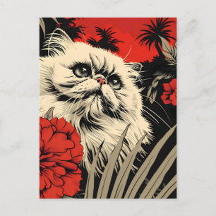  kunst van Perzische katten Briefkaart