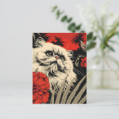 kunst van Perzische katten Briefkaart (Staand voorkant)