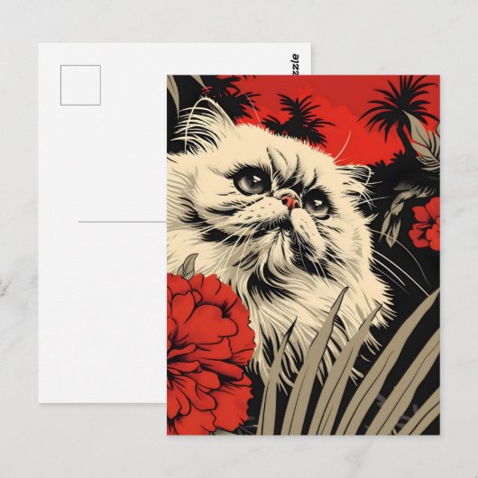  kunst van Perzische katten Briefkaart (Voorkant / Achterkant)