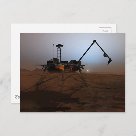 Kunst van Phoenix Mars Lander in Twilight Briefkaart (Voorkant / Achterkant)