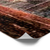 Kunst van Ravilious, Trein rijdt 's nachts over br Poster (Hoek)