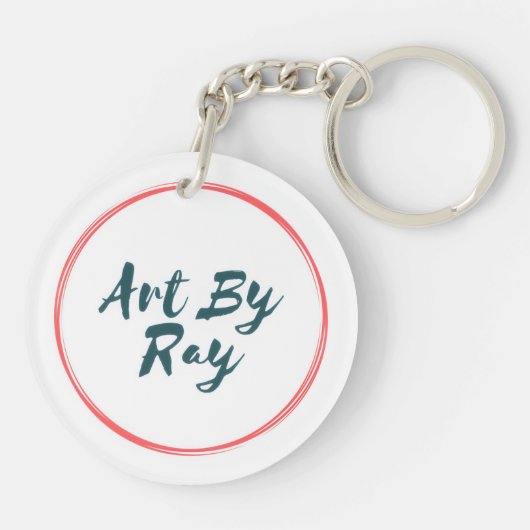 Kunst van Ray Sleutelhanger (Achterkant)
