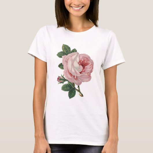  kunst van roze roze bloesem t-shirt (Voorkant)